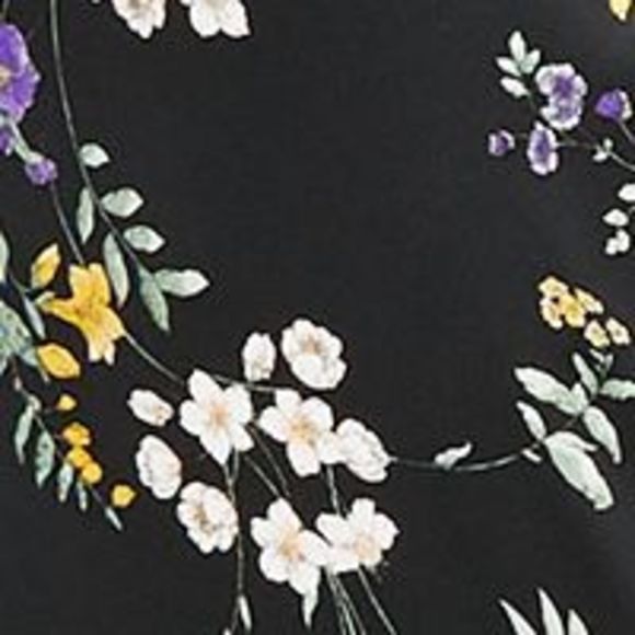 HIPPIE ROSE Womens Black Tie Back Spaghetti Strap Midi Party Fit + Flare Dress S - Picture 4 of 4